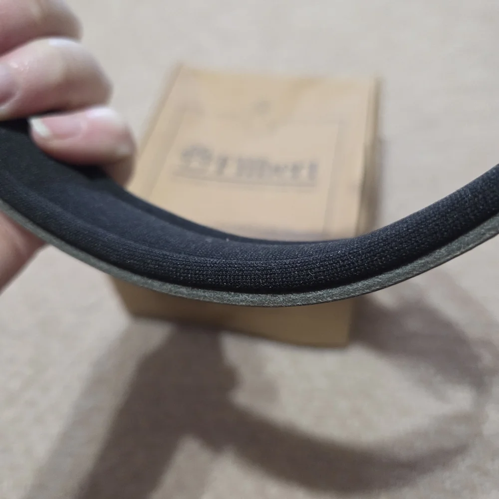 Filbert Pet Brown Leather Dog Collar Paw Prints‎ New Size Medium Brown